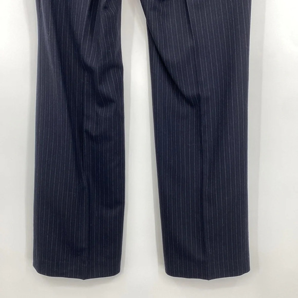 Brooks Brothers 346 Trouser Pants Women’s Size 8 Blue Stripes 100% Wool - Picture 9 of 14